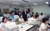 시장 전산교육장 방문